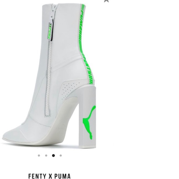 SOLD! 💚FENTY X PUMA: Neon Casual Logo Boots - Picture 4 of 8